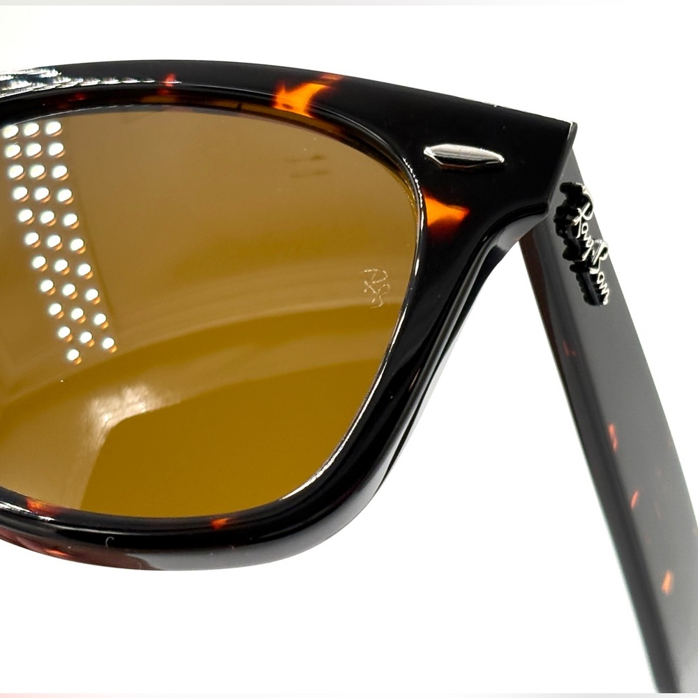 Ray-Ban Wayfarer Sunglasses RB2140 50mm Tortoise W|Brown Lens 50-22-150 902/57 - Picture 8 of 14